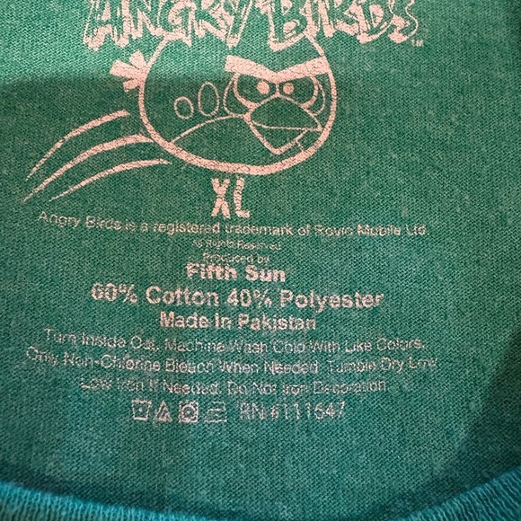 Angry Birds Green Graphic T-Shirt “Chillin Like A Villain” size XL - Picture 4 of 8